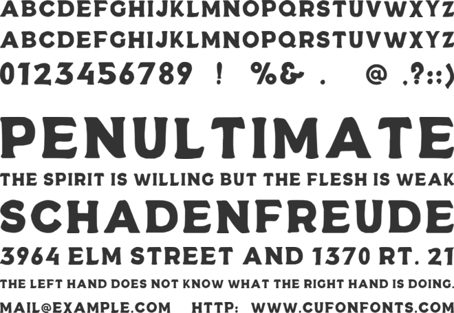 Wilderwild font preview