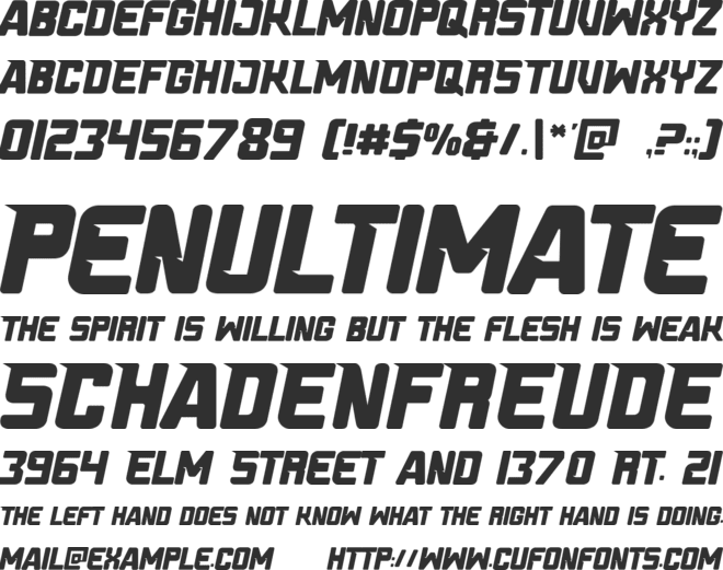 FAST-TRACK font preview