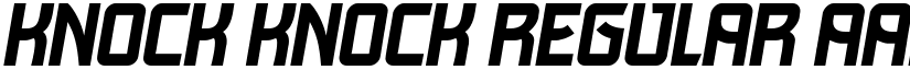 Knock Knock font download