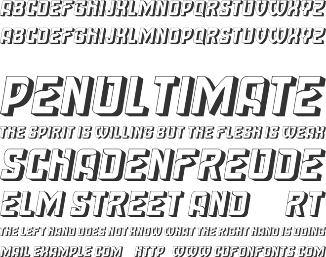 Public House font preview