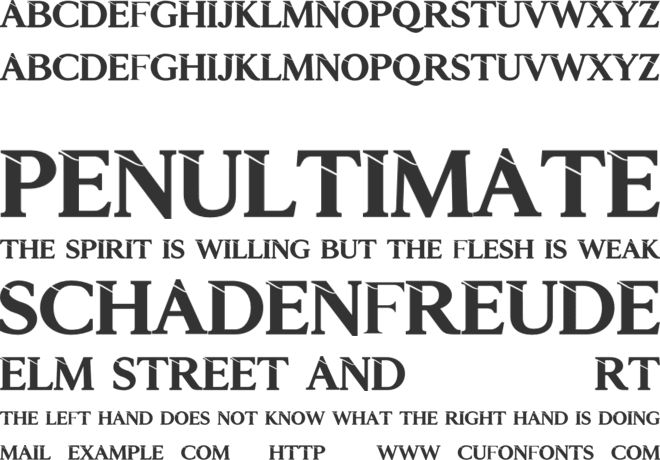 Trendy Mag font preview