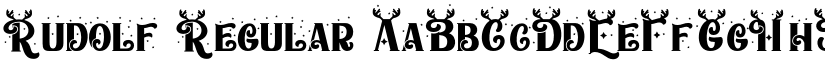 Rudolf Regular font