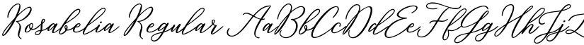 Rosabelia Regular font