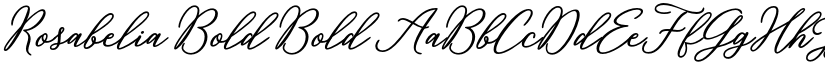 Rosabelia Bold Bold font