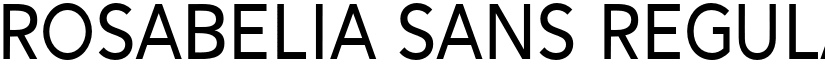 Rosabelia Sans Regular font