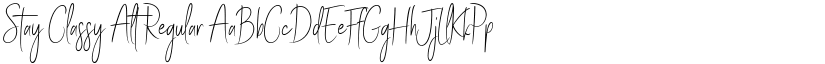 Stay Classy Alt Regular font