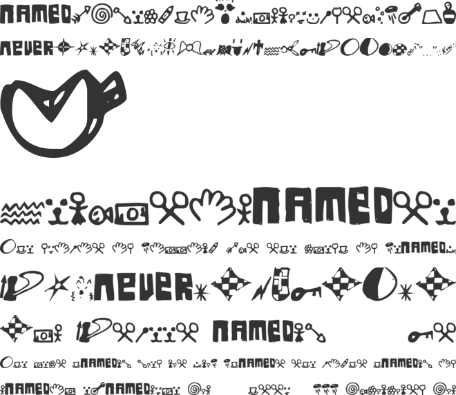 FSO Never Named font preview
