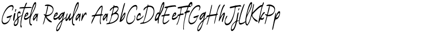Gistela Regular font
