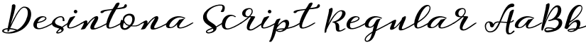 Desintona Script Regular font