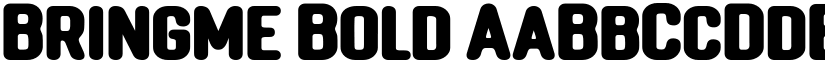 Bringme Bold font