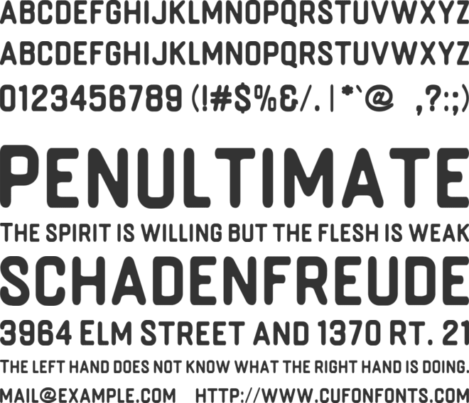 Bringme font preview