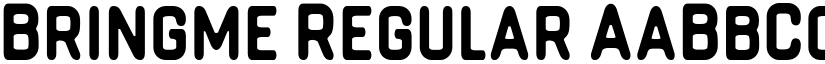 Bringme Regular font