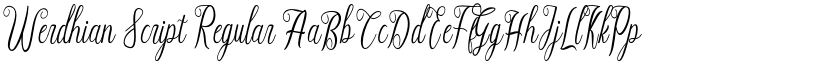 Werdhian Script Regular font