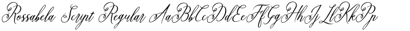 Rossabela Script Regular font