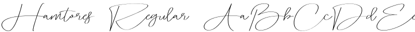 Hamtores Regular font