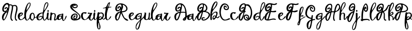 Melodina Script Regular font