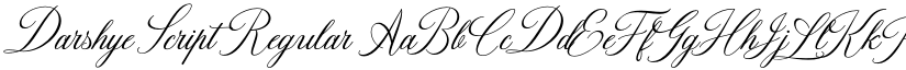 Darshye Script Regular font