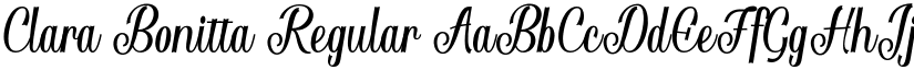 Clara Bonitta Regular font