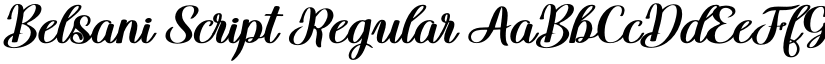 Belsani Script Regular font