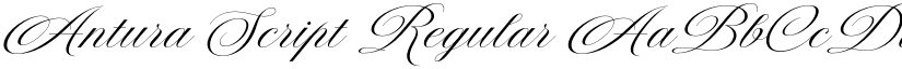 Antura Script Regular font