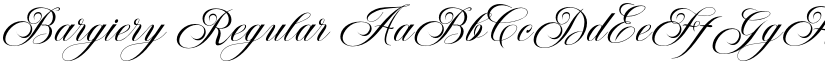 Bargiery Regular font
