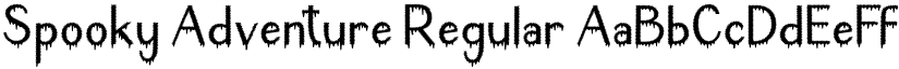 Spooky Adventure Regular font
