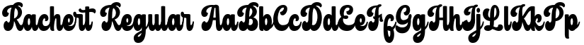 Rachert Regular font