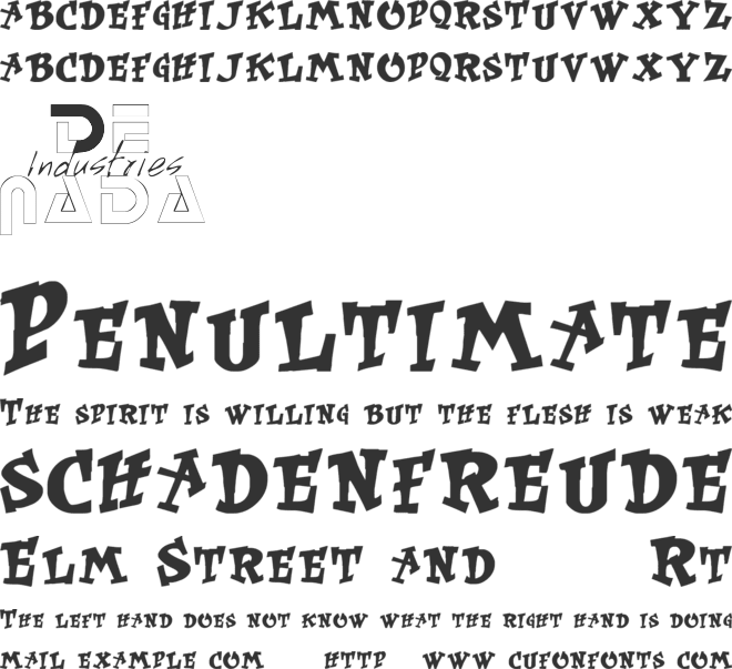 Kurt Russell font preview