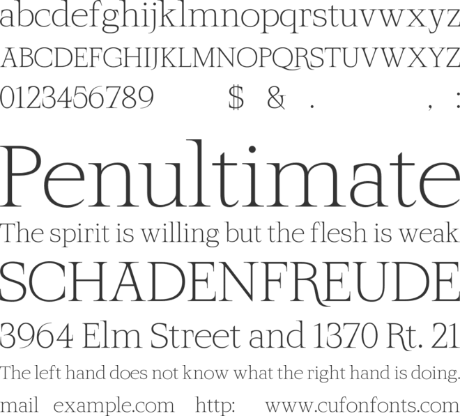 Nautila Trial font preview