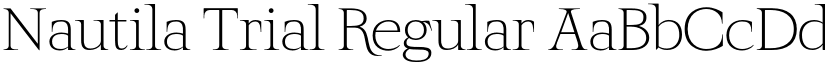 Nautila Trial Regular font