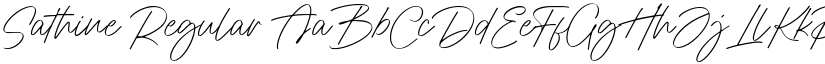 Sathine Regular font