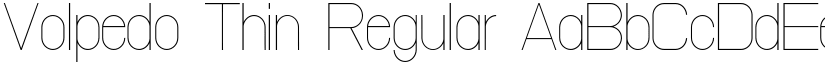 Volpedo Thin Regular font