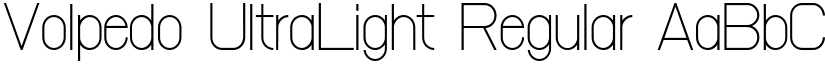 Volpedo UltraLight Regular font