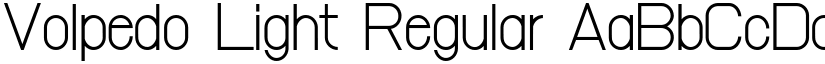Volpedo Light Regular font