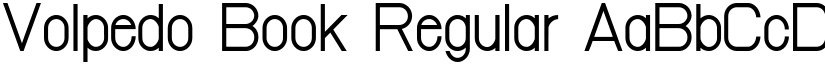 Volpedo Book Regular font