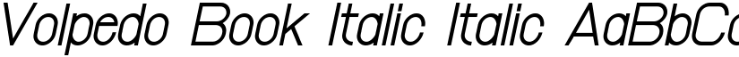 Volpedo Book Italic Italic font