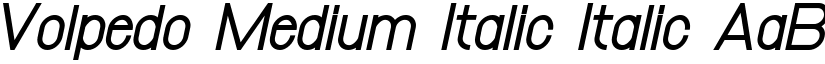 Volpedo Medium Italic Italic font