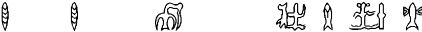 RongoRongo Glyphs font
