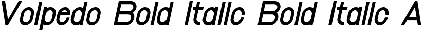 Volpedo Bold Italic Bold Italic font