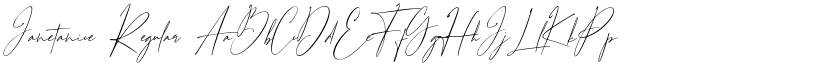 Janetanice Regular font