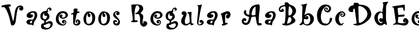 Vagetoos Regular font