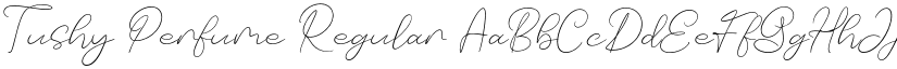 Tushy Perfume Regular font