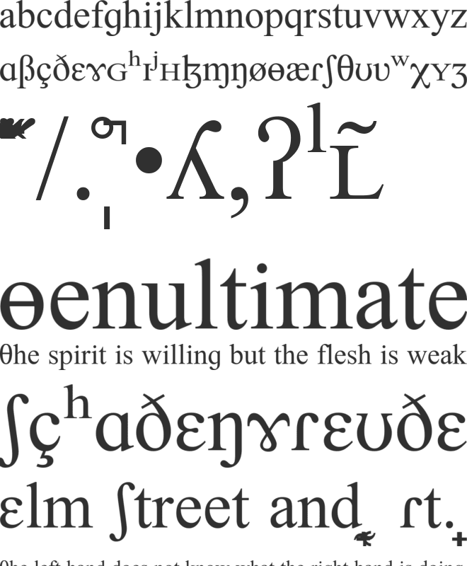 Newbury SILDoulos font preview