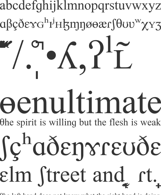 Newbury SILDoulos font preview