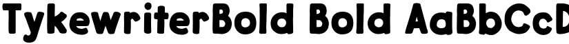 TykewriterBold Bold font