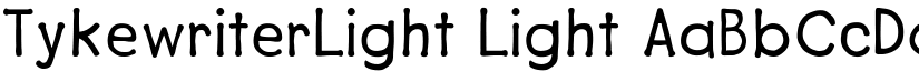 TykewriterLight Light font