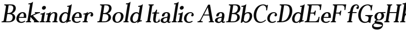 Bekinder Serif font download