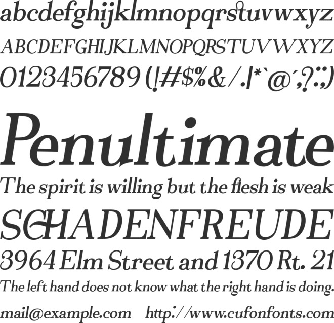 Bekinder Serif font preview