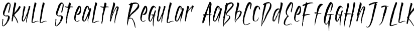 Skull Stealth Regular font