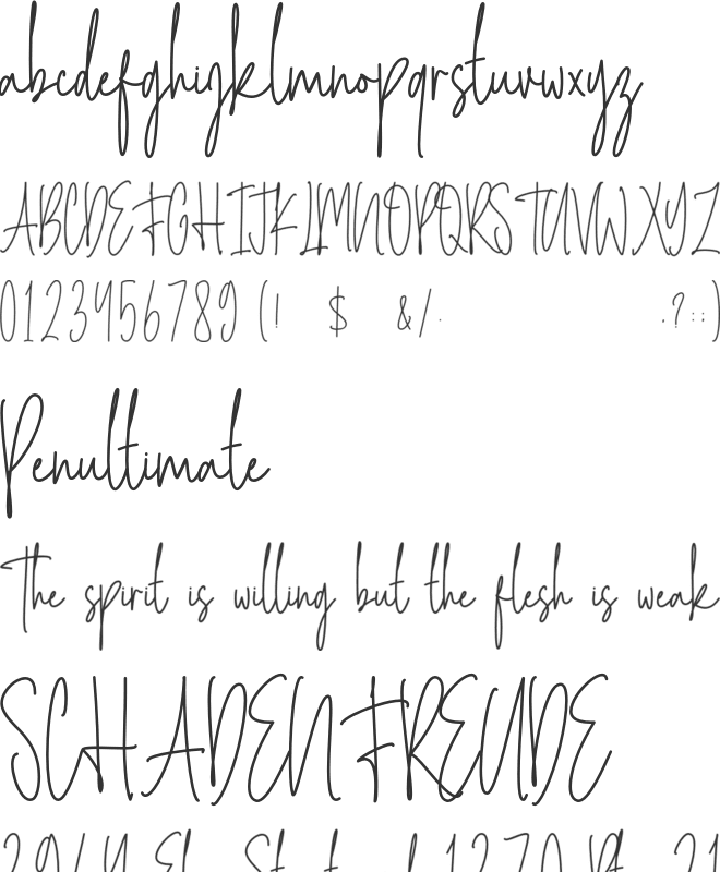 Spooky Mistery font preview